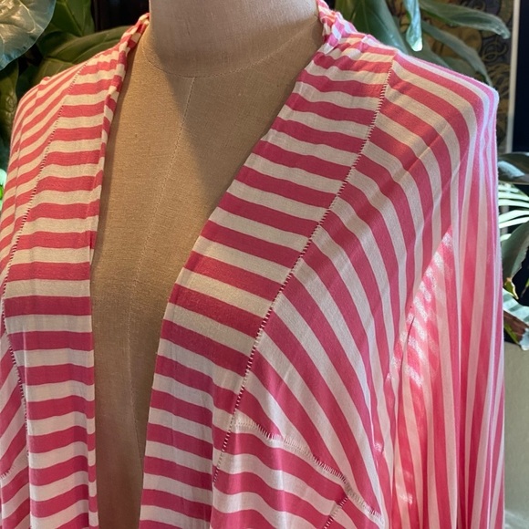 Pete & Greta by Johnny Was soft open front oversized dolman t-shirt cardigan - Picture 8 of 13